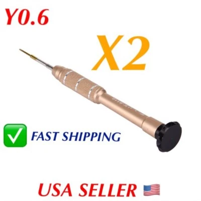 Лот из двух трехлопастных отверток Y0,6 мм Y000 для iPhone 8 7 Plus XS XR MAX Kaisi - Изображение 1 из 4