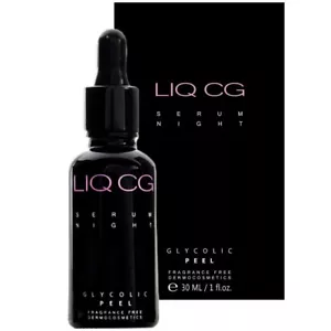 GLYCOLIC PEEL Serum Night for Face LIQ CG All Skin Types, 7% Glycolic Acid 30ml - Picture 1 of 6