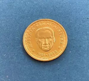 Türkei K.K.T.C. Nordzypern 1990, 7 Jahre. 7,2 gr. 22 Karat, nur 774 Stück! - Bild 1 von 3