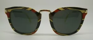 Emilio Pucci EP 26 20A Gold Multicolor Plastic Sunglasses Frame 51-23-135 *SD - Picture 1 of 4
