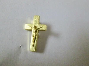 BROCHE CRUZADO DE PIN SOLAPEL, IGLESIA, ENFERMERA, RELIGIÓN, CHAQUETA, RN, MÉDICO, UICU, SEMINARIO - Imagen 1 de 2