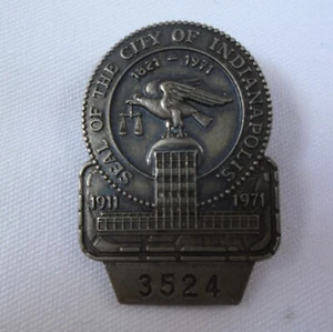 1971 Indianapolis 500 Silver #3524 Pit Badge Al Unser Johnny Lightning Parnelli - Picture 1 of 6