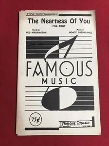 The nearness of you hoagie Carmichael Ned Washington arrangiamento big band - Foto 1 di 3