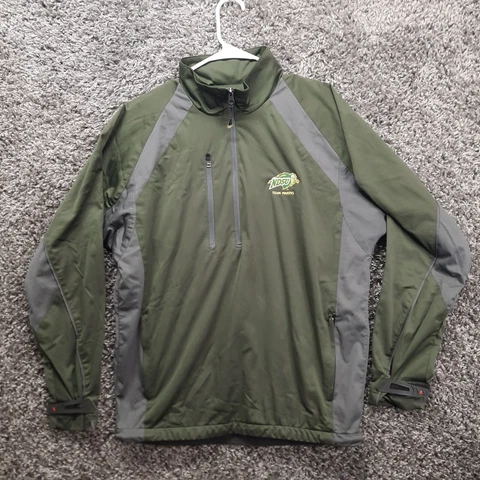 NDSU Bison Track Jacket Adult Medium Green Pullover 1/2 Zip Athletic Team Maker Cover