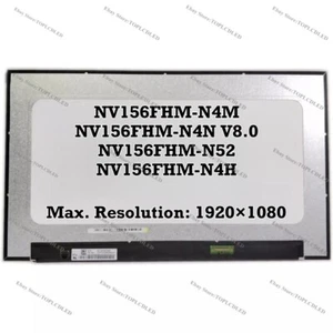 NV156FHM-N4M Fit NV156FHM-N4N V8.0 NV156FHM-N52 NV156FHM-N4H FHD EDP LCD Screen - Picture 1 of 1