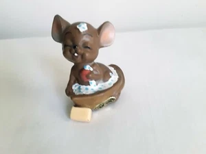 Estatuilla de baño de burbujas original 'jabón' Mouse Village Josef de colección - Imagen 1 de 10