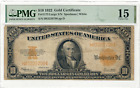 1922 $10 Fr 1173 US Gold Certificate PMG 15 Choice Fine