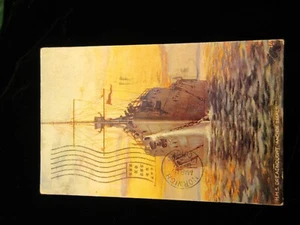 HMS Dreadnought Postkarte 1908 Oilette Raphael Tucks Ankerversuche A1-91 - Bild 1 von 2