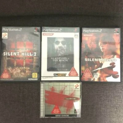 Silent Hill 1 , 2 , 3 , 4 ,CD 4Game Set PlayStation Japan import PS1 PS2 Horror - Image 1 of 4