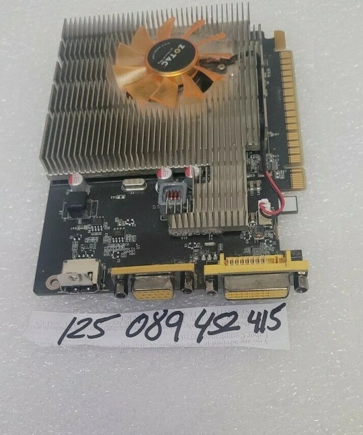  ZOTAC GeForce GT730 1GB DDR5 DVI/VGA/HDMI  USA SELLER TESTED WORKING  - Image 1 of 1