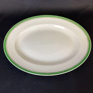 Vintage Alfred Meakin Wembley Green Serving Plate (6D) MO#8616 - Picture 1 of 7