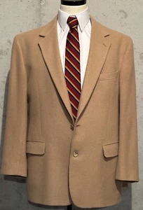 Vintage BROOKS Brothers 1818 100% Kamelhaar Jacke Blazer Sport Mantel Beige 42R - Bild 1 von 16