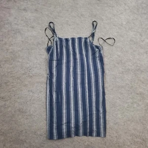Forever 21 Dress Girls Large Shift Mini Blue Gray Sleeveless Tank Striped Kids - Picture 1 of 8