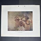 India returning home from market by Pulin Chandra vintage print