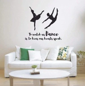 To Watch Us Dance Dancing Quote Vinyl Wall Art Sticker Home Room Wall Decal - Bild 1 von 4