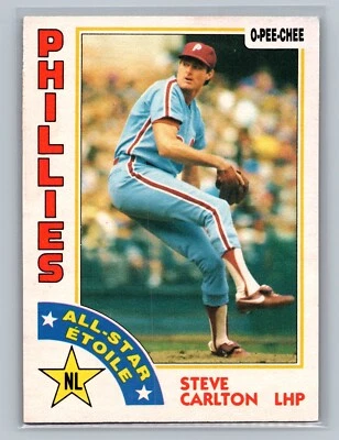 1984 O-Pee-Chee Steve Carlton #395 - Philadelphia Phillies - Canadian/French - Image 1 of 2