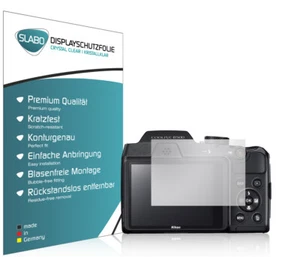 2 x Slabo Displayschutzfolie Nikon Coolpix B500 "Crystal Clear" unsichtbar - Picture 1 of 6