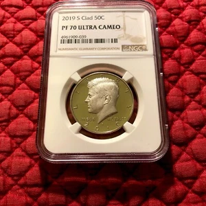 2019s KENNEDY HALF DOLLAR NGC PR70. Ultra Cameo. - Picture 1 of 2