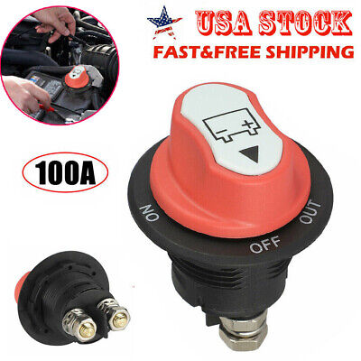 100A Battery Isolator Switch Disconnect Power Cut Off Kill For Car Boat RV Truck • 6.95$
