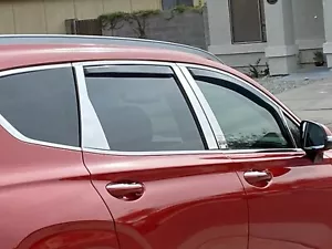 PROTECTORES DE LLUVIA EN CANAL PARA HYUNDAI SANTA FE 2019-2023 (JUEGO DE 4 PIEZAS) - Imagen 1 de 2