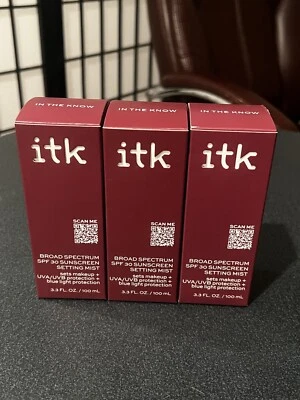 ITK Broad Spectrum FPS 30 Protector Solar Setting Mist con Vitamina E - 3.3oz - PACK de 3 Foto 1 de 4