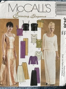 Top forrado McCall's Misses, patrón de falda 3436 talla 6-8-10 - Imagen 1 de 2