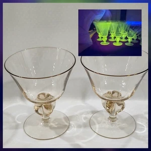 Vintage 1960s SKRUF CrystalGulliGoldby Siegfrid Stahl  set of 2 - Picture 1 of 2
