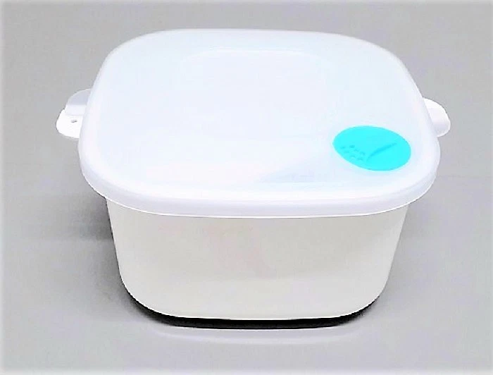 Mikrowellen KASSEROLLE Behälter 2 Liter Dampfventil QUADRATISCH Schulz 120660