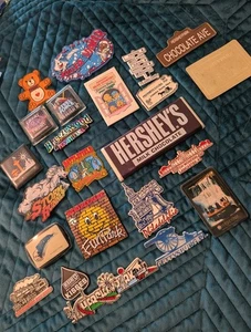 Pennsylvania Hershey Gettysburg Travel Souvenir Fridge Magnets Lot 23 Vintage - Picture 1 of 4