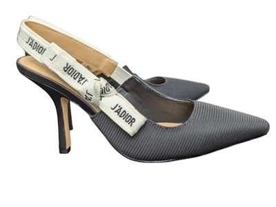 Tacones de salón J'Adior Dior negros con cordones para mujer talla 7 EE. UU. Foto 1 de 4