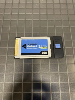 Linksys Wireless-G 2.4GHz Notebook Adapter PCMCIA WPC54G v2 802.11g - Image 1 of 3