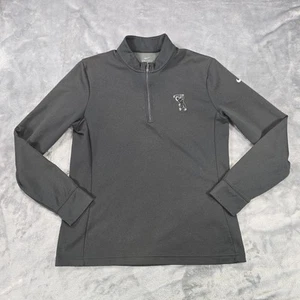 Nike UV Victory 1/4 Zip Pullover Women M Black Standard Dri Fit Golf Embroidered - Picture 1 of 10
