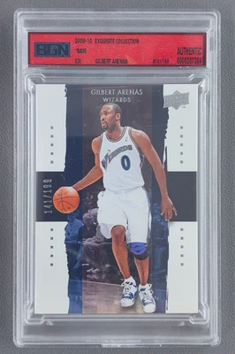 2009-10 Upper Deck Exquisite Collection Gilbert Arenas /199 #24 Wizards BGN - Image 1 of 2
