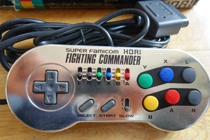 rare SNES controller Hori Commander Super Nintendo famicom SILVER Edition BOXED - Picture 1 of 5