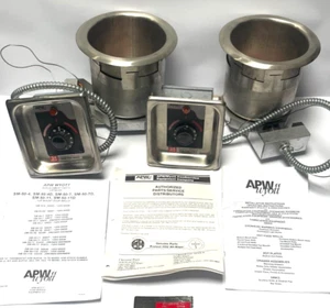 APW Wyott Top Mount 4 Quart Soup Well Model# SM-50-4  - New - Lot of Two Wells - Picture 1 of 13