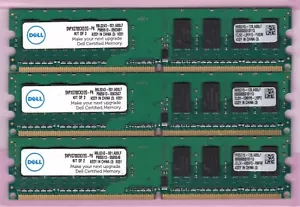 3GB 3x1GB PC2-6400 DDR2-800 DELL SNPXG700CK2/2G PROMOS DESKTOP RAM MEMORY KIT - Picture 1 of 2