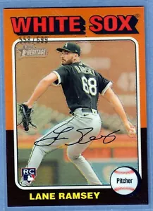 2024 Topps Heritage High Number Chrome Lane Ramsey Rookie #/699 White Sox RC SP - Bild 1 von 2