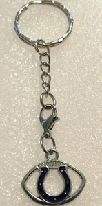 Indianapolis Colts Football Small Purse Charm Dangle Zipper Pull Key Chain - Picture 1 of 4