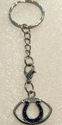 Indianapolis Colts Football Small Purse Charm Dangle Zipper Pull Key Chain - Image 1 of 4