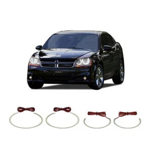 Kit de anillo de halo de faros LED blanco brillante para Dodge Avenger 08-15 - Imagen 1 de 8
