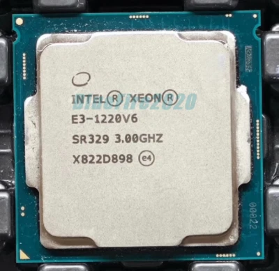Intel Xeon E3-1220 V6 SR329 LGA-1151 CPU Processor 3.00 - 3.50GHz 4-Core 8MB 72W - Image 1 of 4