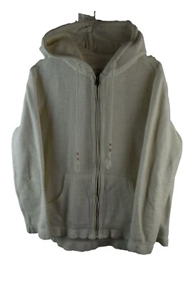 Fat FAce Womans Beige Zip Up hooded Sweatshirt Cotton Size M Jumper - Image 1 of 4