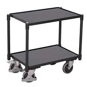 VARIOFIT - Euro-System-Roller mit 2 Ladeflächen (10 mm Rand), RAL 7016 - Bild 1 von 1