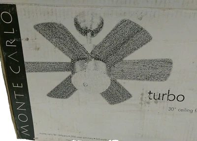 MONTE CARLO/30"/TURBO CEILING FAN/6TB30SCO/6 BLADES WITH LIGHT(B4A) - Image 1 of 4