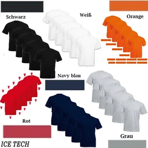 "5er SET SLITE TECH T-Shirt01 Sets Baumwolle S-5XL NEU - Herren T-Shir in versch - Bild 1 von 7