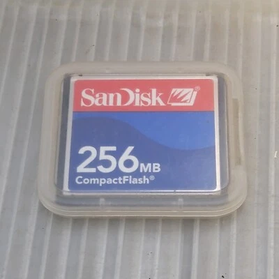 SanDisk 256 MB Compact Flash Card with Case - Image 1 of 2