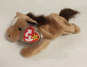 Ty Beanie Baby DERBY the Horse - Sept 16 1995 - Star - Fur Mane - Vintage!!! - Picture 1 of 11