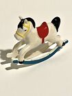 Vintage Fisher Price Rocking Horse 1977 3" Play Family Nursery Toy