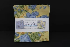 Benartex Sampler True Blue Eleanor Burns 33 tessuto trapuntato 5" quadrati EB01 NUOVO - Foto 1 di 3