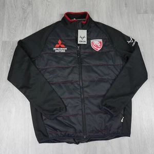 New Oxen Gloucester Rugby Union Full Zip Combination Gilet Training Jacket Top M - Picture 1 of 15